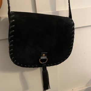 Suede Arc Crossbody
